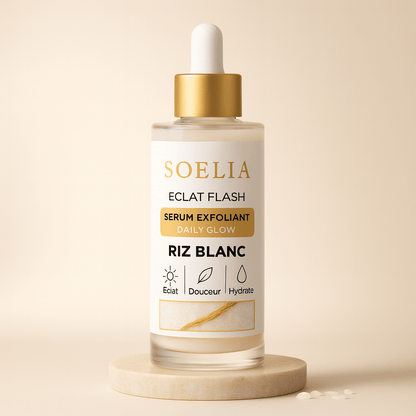 SOELIA™ - Éclat Flash | Le Sérum Coréen Exfoliant au Riz