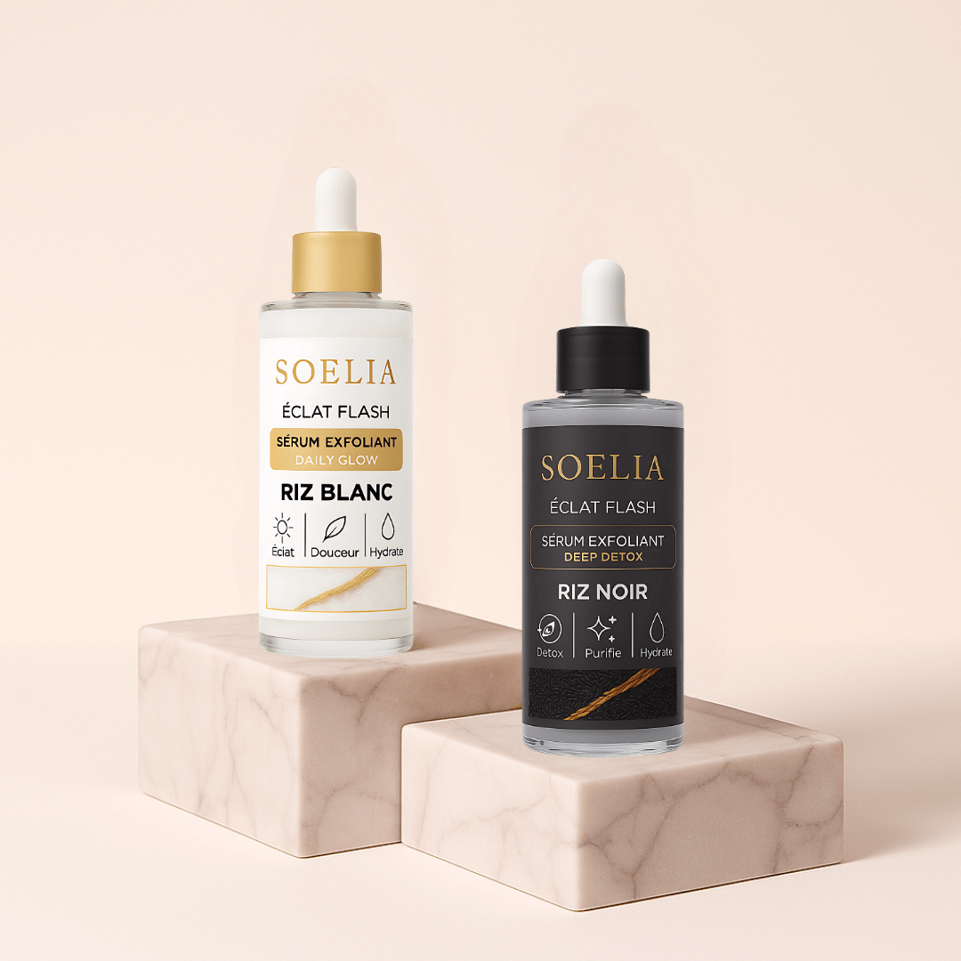 SOELIA™ - Éclat Flash | Le Sérum Coréen Exfoliant au Riz